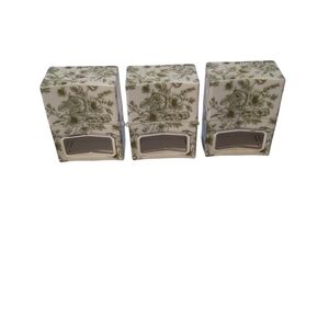 Homeworx By Harry Slatkin Plug In Diffusers Set Of 3 Green Toile Pre-owned